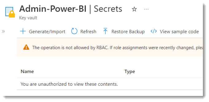 screen shot showing the statement “You are unauthorized to view these contents”