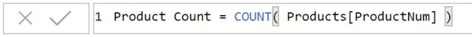 count formula