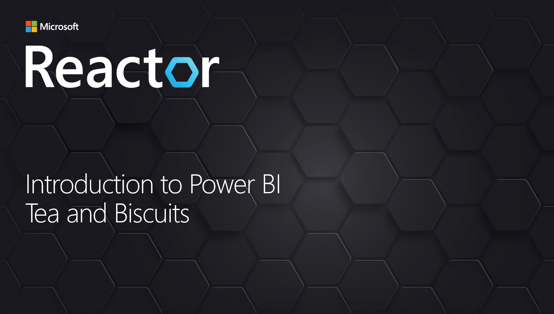 Featured image of post Power BI – London Reactor – Tea & Biscuits Session