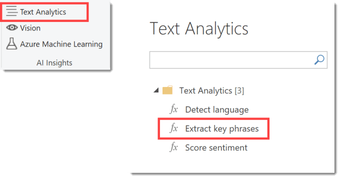 Selecting Text Analytics