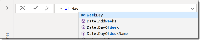 intellisense in action