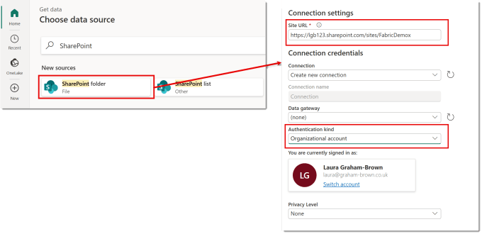 Setting up the SharePoint Folder connector