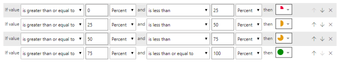 Conditional formatting rules