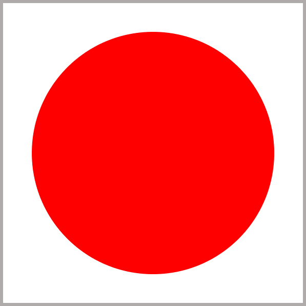 Red circle drawn with SVG basics
