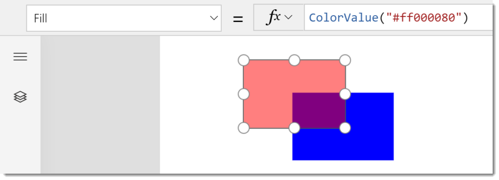 colorvalue function with transparency