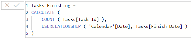 Finishing tasks calculation