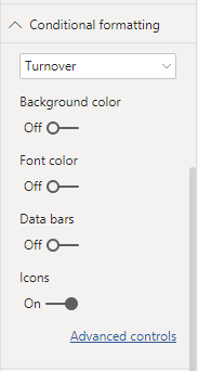 conditional formatting icons