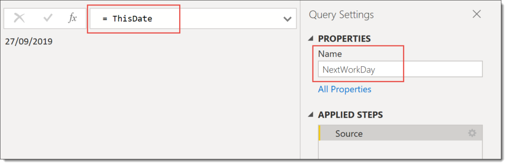 Using parameter in the step