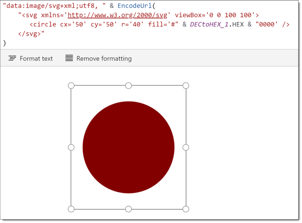 Using HEX value calculated by function component in SVG