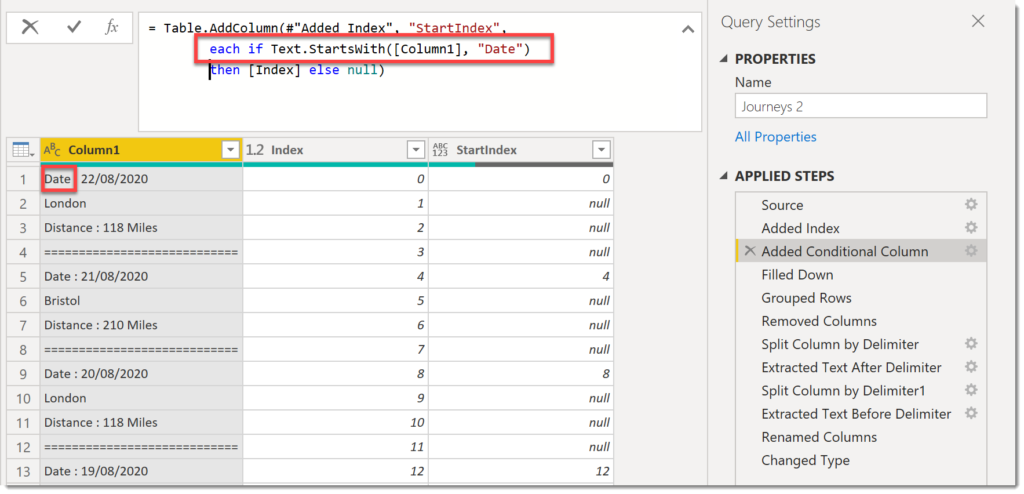 example 2 starting with the word date.