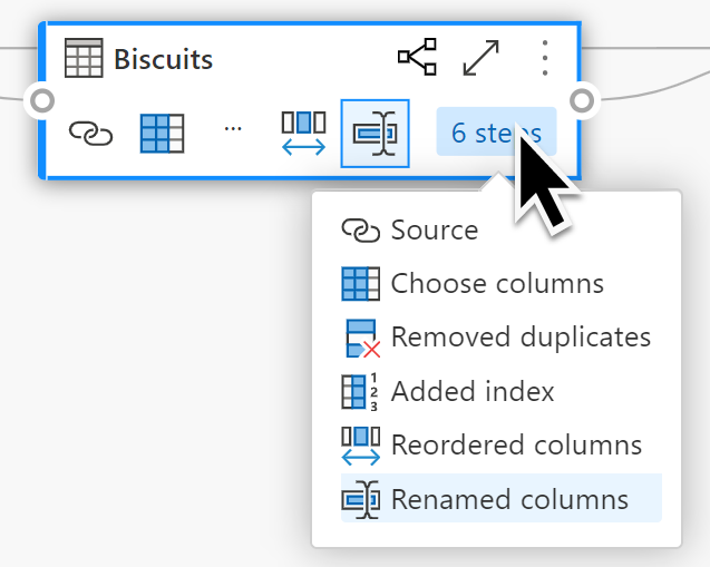 step preview in diagram view