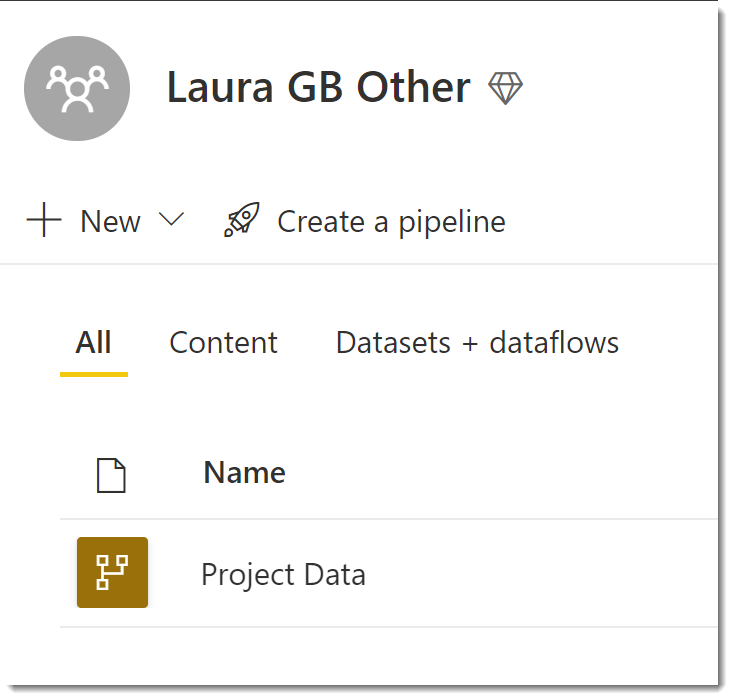 new dataflow from export