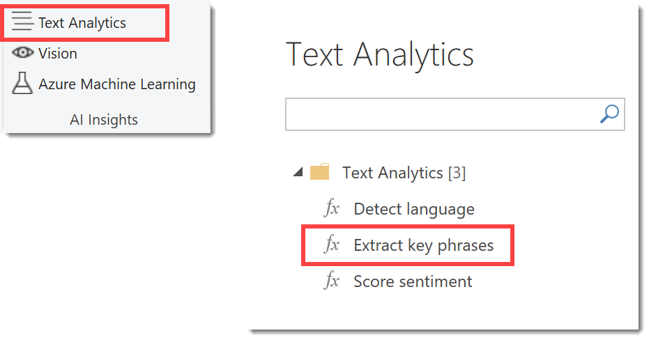 Selecting Text Analytics