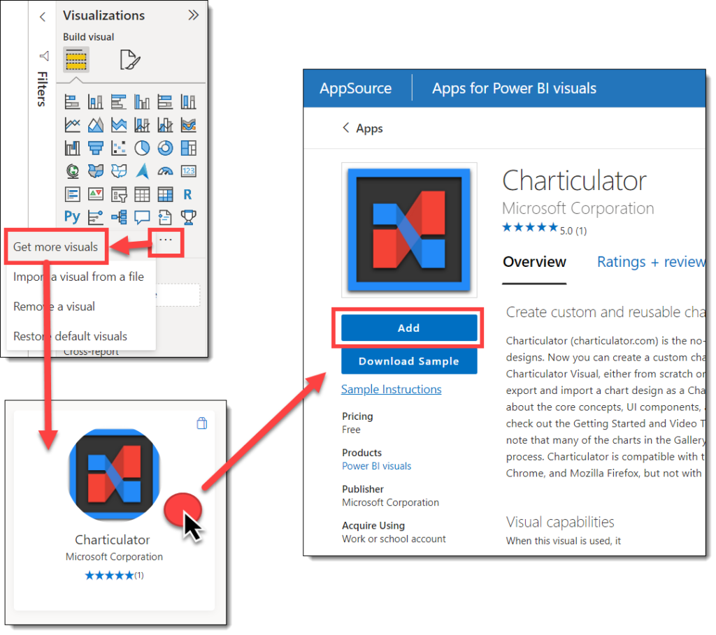 Adding the Charticulator visual