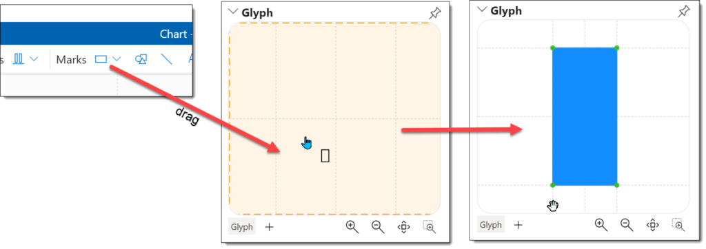 Adding a shape to the Glyph.