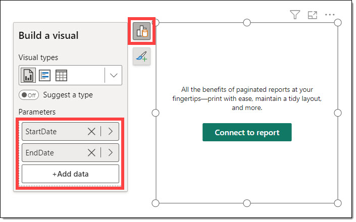 Adding measures to the visual