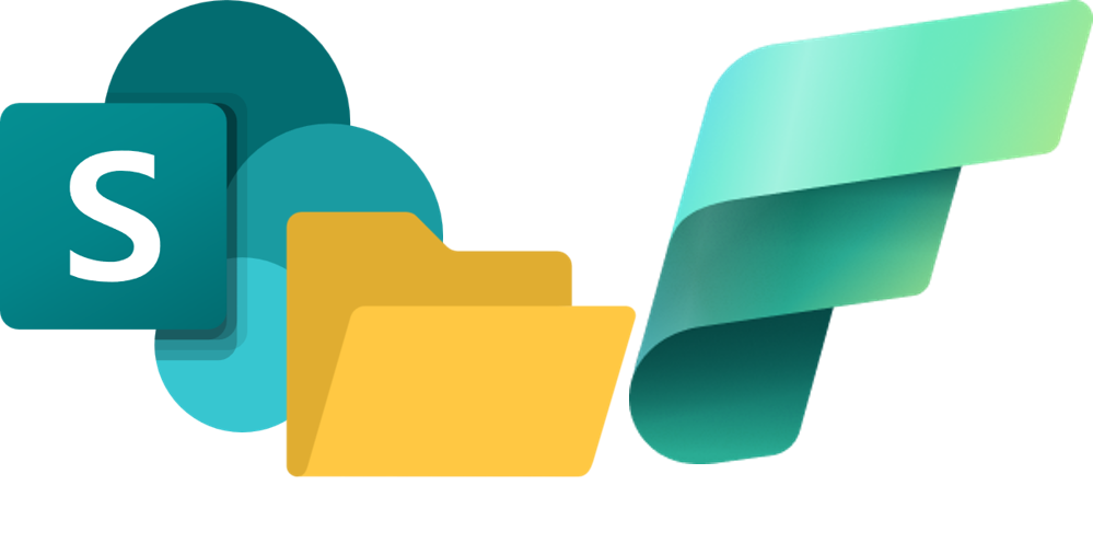 SharePoint and Fabric logos