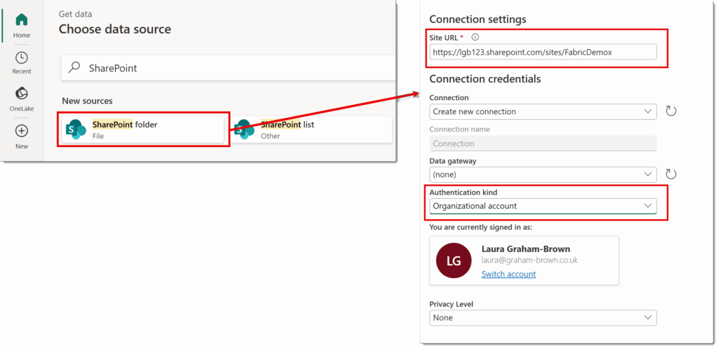 Setting up the SharePoint Folder connector